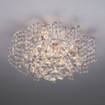 Люстра хрустальная Eurosvet Charm 16017/6 белый с серебром Strotskis